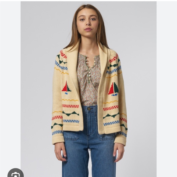 The Great Sailboat Lodge Cardigan Sweater - Picture 1 of 7